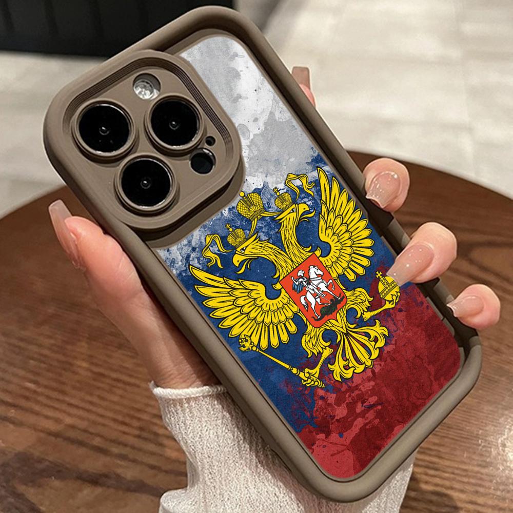 LZ15 Emblem of Russia design Silicone Phone Case for Xiaomi 11 Lite 5G 14T Redmi 14C 13C A3 Note 12 11 9 10 13 Pro Plus Shockproof Back Cover