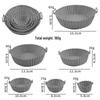 Silicone Baking Pan - High Heat Resistant, Easy to Clean, Round Mold for Air Fryers