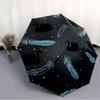 1pc Swan Feathers Automatic Open/close, All-Season Portable Folding Umbrella, Travel, Everyday, Formal Events063
