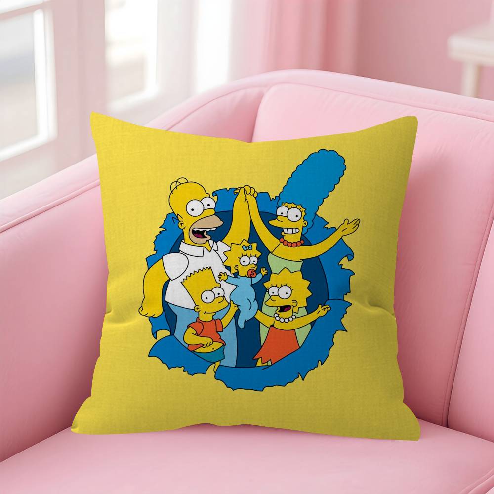 Cartoon The Movie SSimpsons Cushion Cover Decorative Pillow Sofa Home Decor Case Pillow Cases