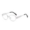 Vintage Fashion Small Frame Oval Sunglasses Women For Men Sun Glasses Punk Luxury Brand Designer Metal Hip Hop Eyeglasses Uv400