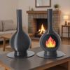 1/12 Scale Miniature Dollhouse Fireplace Chimney, Great for Christmas Scene Display and Petite Landscape Decoration.