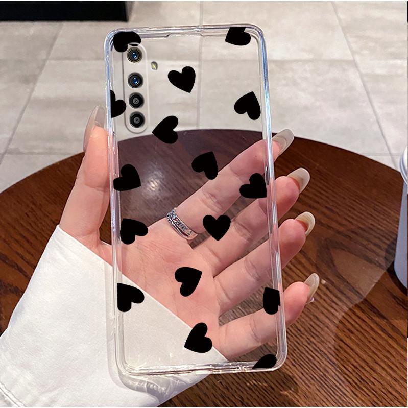 Etui do Realme XT RMX1921 Pokrowiec do Realme X2 Luksusowy Uroczy Króliczek Miłość Śmieszny Przezroczysty Silikonowy Pokrowiec na Telefon RMX1992 RMX1993 RMX1991