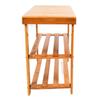 Bamboo Shelf, Standing Shoe Rack, 3-shelf Cabinet, Bathroom, Hall