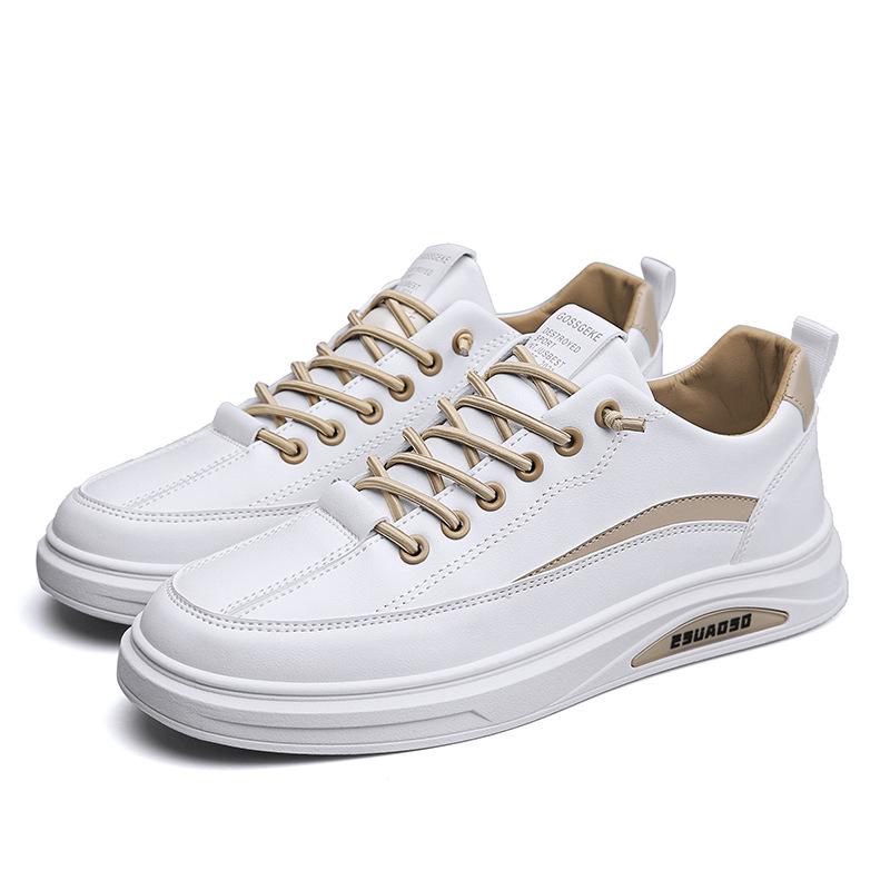Fleece and Cotton Board Shoes Men's Platform White Shoes Casual Shoes Student Sports Men's Shoes Tide Winter