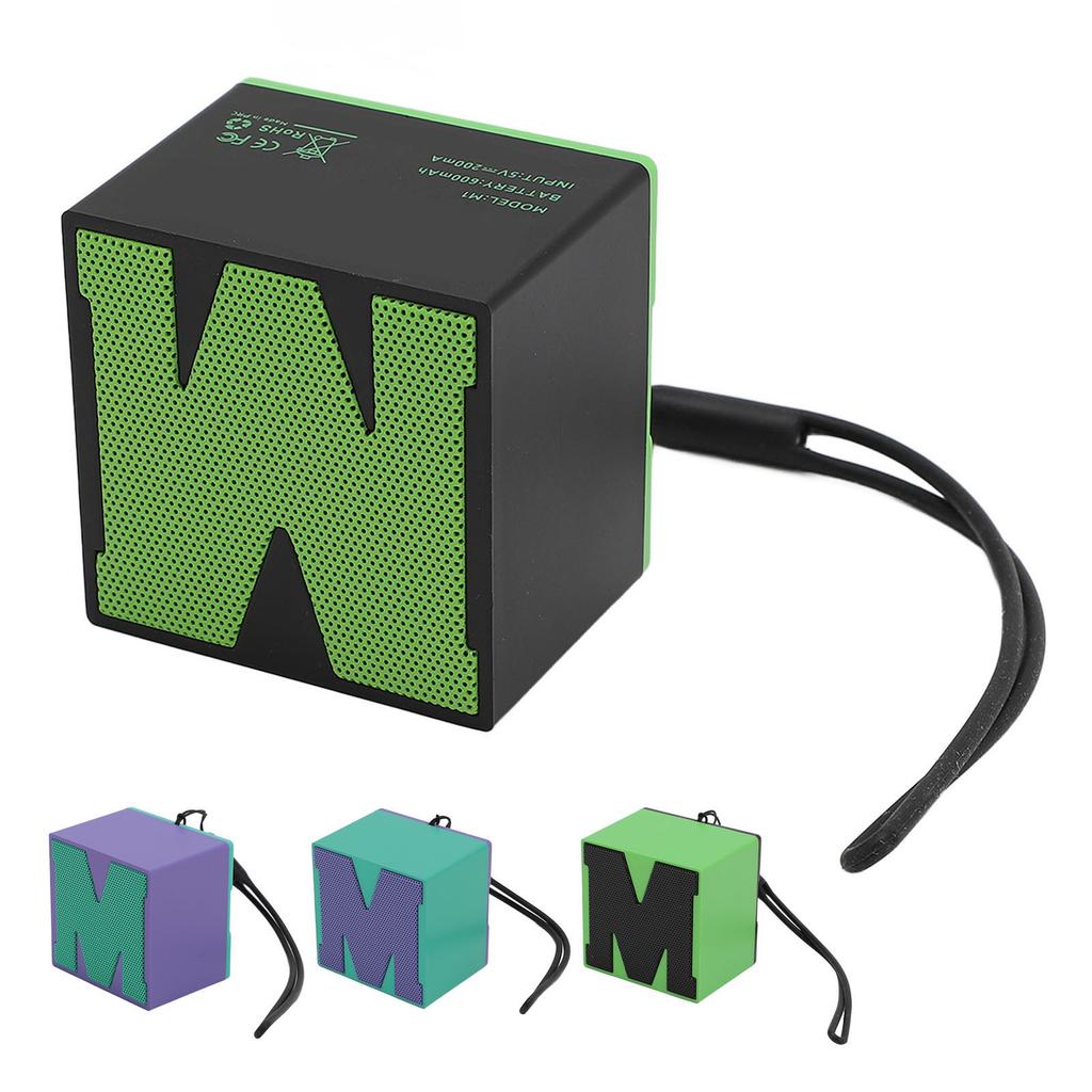 Wireless Miniature Bluetooth 5.4 Speaker IP54 Water Proof 6 Hours Playtime Noise Reduction Lanyard P