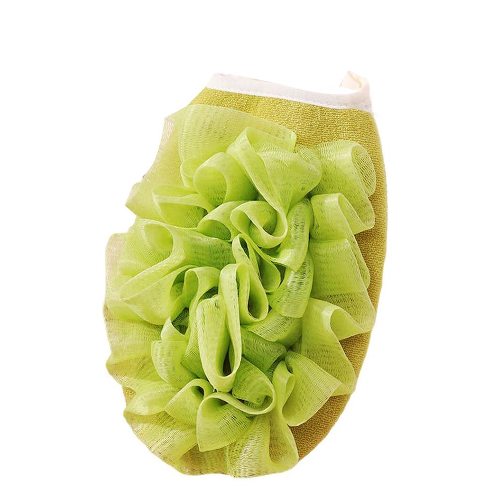 Bath Scrubber Body Scrub For Bathing For Skincare Routine Pink Deep Cleansing Exfoliating Cloth Bath Convenient Hanging Loop