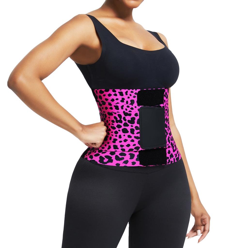 HEXIN Custom Colombian Fajas Body Shaper Red Abdominal Tummy Control Double Straps Latex Waist Trainer Shapers for Women