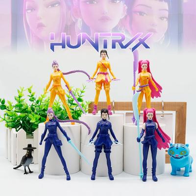 @@_@ Anime Kpop Demon Hunters Action Figure Toy Derpys Tiger Rumi Mira Zoey Sussy Figurine Doll For Kid Fans Gift Ornament_$