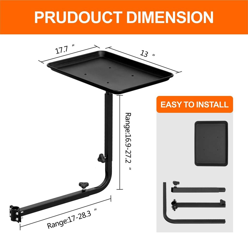 Barber Tray With Storage Rack Multi-function Spa Storage Lnstalled On Chairframe Beauty Barber Height Adjustable Salon Tools