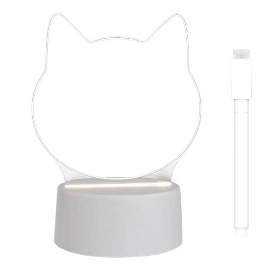 Personalized LED Lamp Acrylic Message Note Board Multipurpose Erasable USB Drawing Board Bedroom Night Light