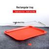 Naijiang 10-Pack Thickened Rectangular Plastic Serving Tray