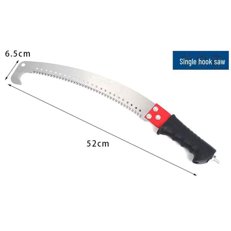 High Altitude Garden Pruning Saw - Single Hook Design for Tree and Branch Cutting