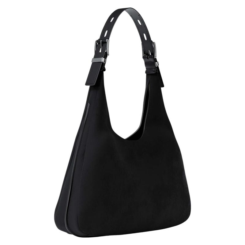 Michael Kors MK Nolita Lazy Hobo Bag Women Shoulder Bag Black 30F4SY5H3T-001