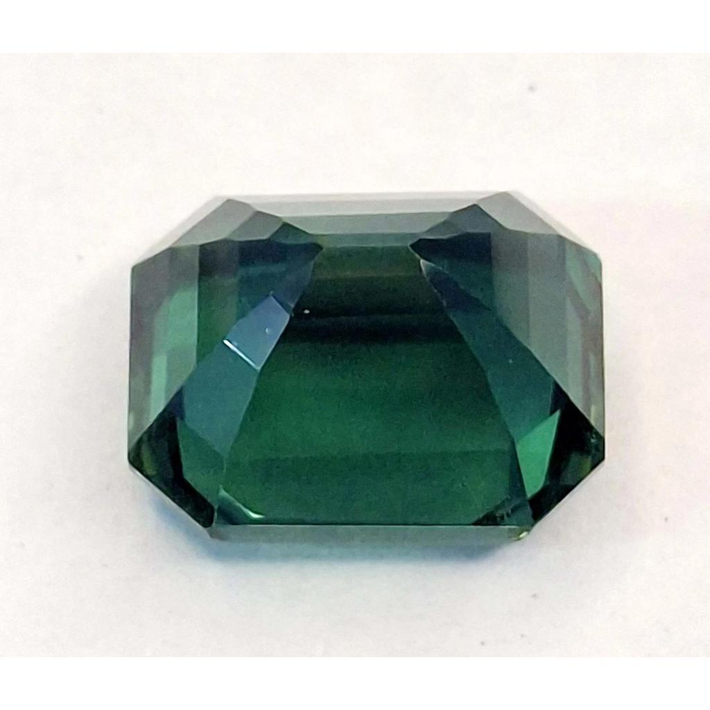 10-12 Ct Natural Green Sapphire Emerald Cut Fabulous Certified Loose Gemstone