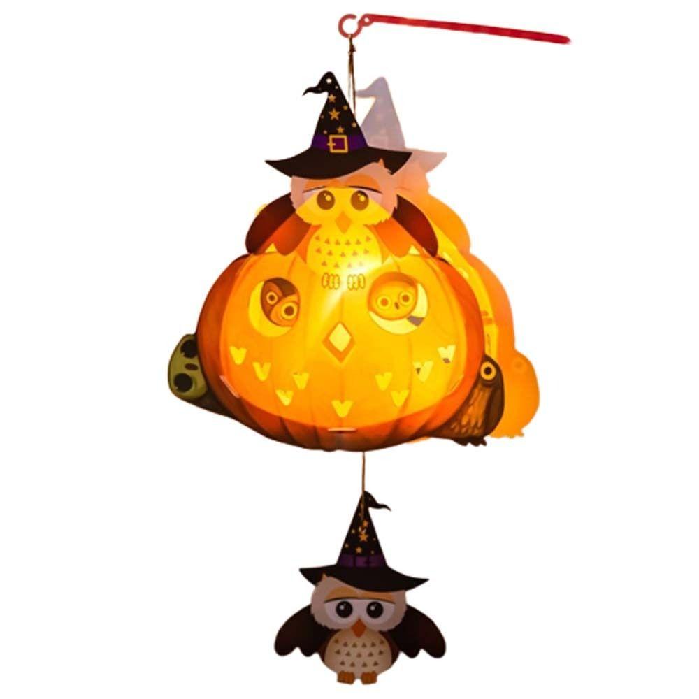 Handmade Halloween Lantern DIY With Handle Ghost Festival Lantern  Kids Gift
