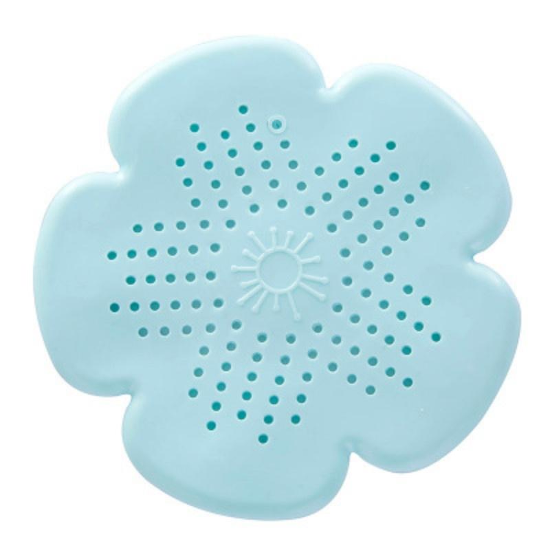 TPR Silicone Flower Shape Sink Plug Sewer Drainage Hair Clogging Bathroom Kitchen Sink Filter Floor