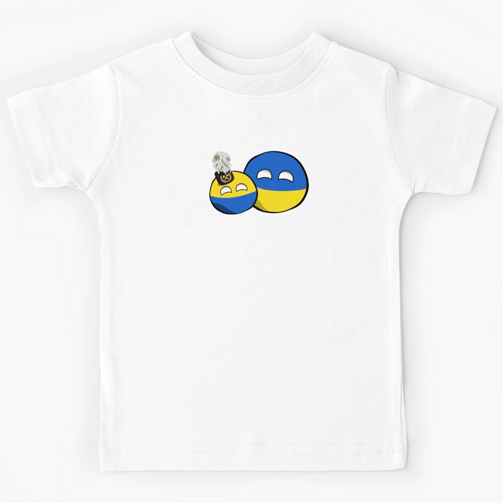 Silesia Ukraine Countryballs Kids T-Shirt 100