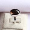 Natural Smoky Quartz Ring, Handmade Ring, 925 Sterling Silver Ring, Oval Smoky Quartz Ring, Gift for Sister, Capricorn Birthstone Ring