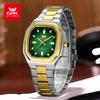 Mens Classic Analog Watch Octagon Square Case Quartz Movement Waterproof Luminous Wrist Watches