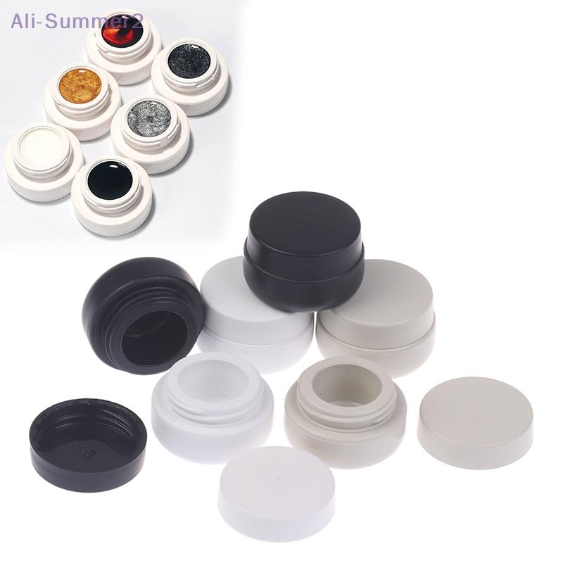 2-2.5ml Avoiding Light Nail Patting Gel Jar Nail Polish Holder Case Packaging Box Manicure UV Glue Organizer Portable Plastic