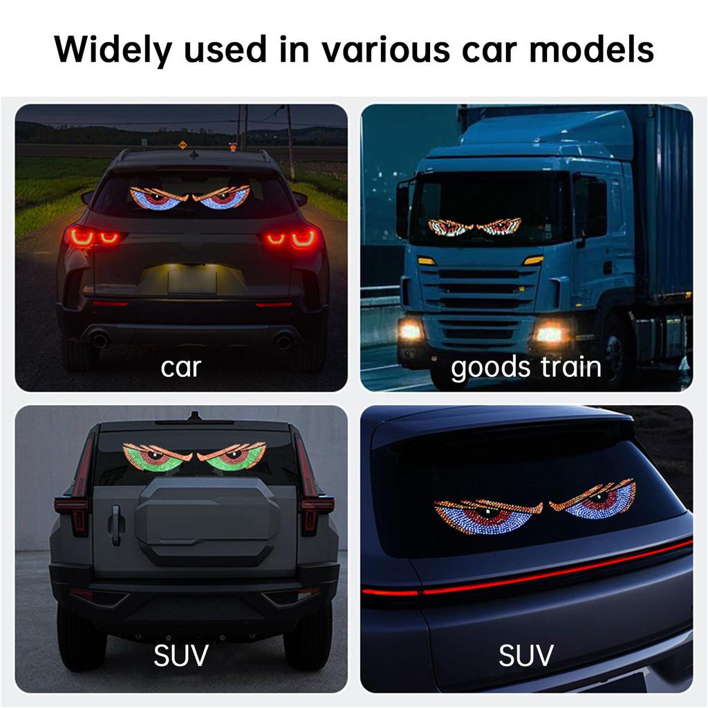 Οθόνη LED Μάτι του Διαβόλου Φως Ματιού Αυτοκινήτου Φορτηγού Δυναμικό Φως LED