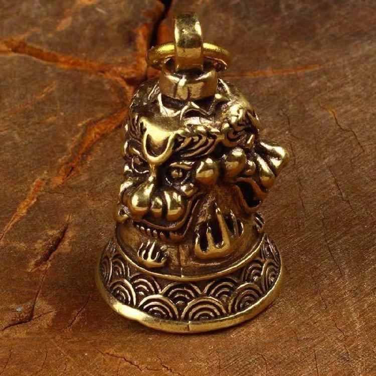 Buddhist Prayer Keychain Bell Accessory Crafted In User Friendly Metal Material Fashionable Key Accessories