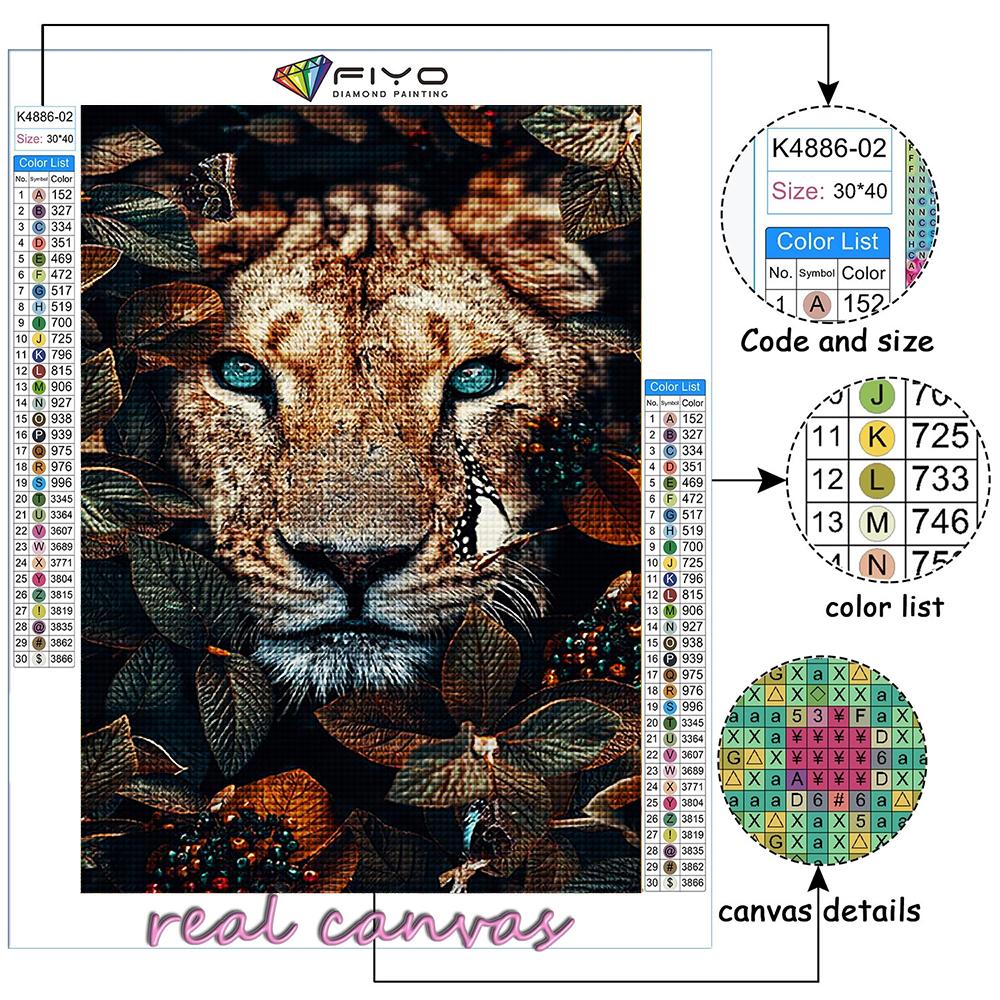 Cross Stitch Kit DIY Diamond Embroidery Animals In The Bush Diamond Painting Home Decor