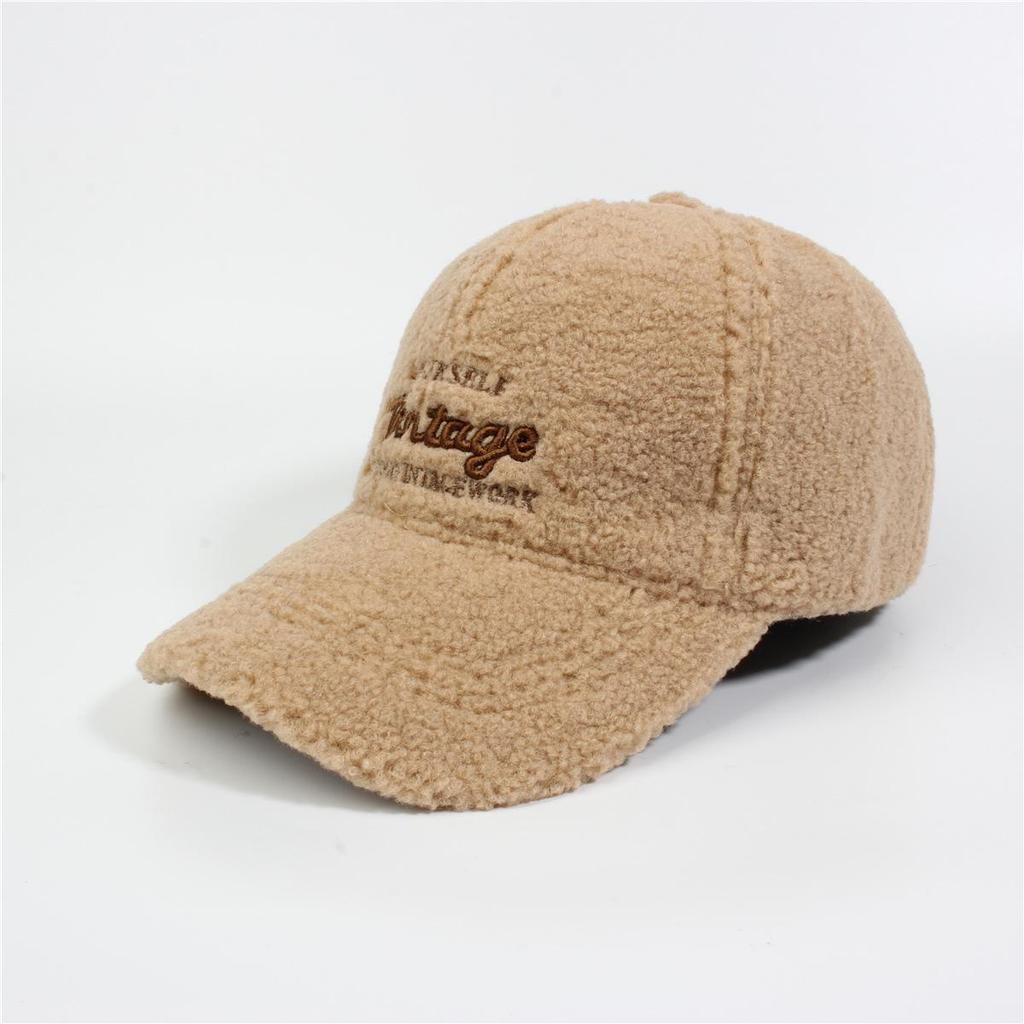 Dámská zahuštěná mohérová a sametová kachní čepice - Všestranná podzimní/zimní módní korejská baseballová čepice