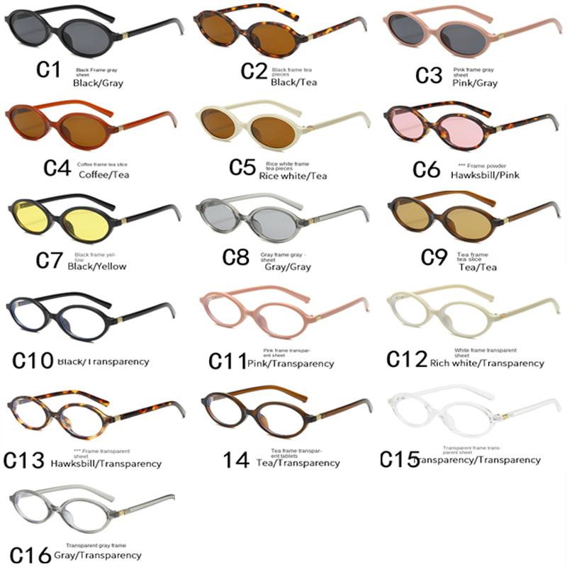 Sexy Small Oval Women's Sunglasses  New Fashion Leopard Brown  Sun Glasses Female Retro Colorful Shade Eyeglasses