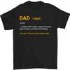 Dad Definition Funny Fathers Day Mens T-Shirt 100% Cotton