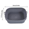 Foldable Air Fryer Silicone Mould Reusable Air Fryer Basket Food Safe Non Stick Air-Fryer Kitchen Accessorie Cooking Tool
