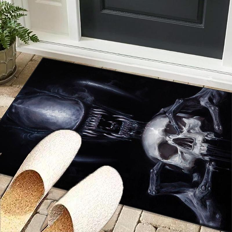 Alien horror Artwork Office Rug Chair Mat, Game Carpet, Suitable for Front Door, Bedroom, Living Room, Desk, Holiday Gift