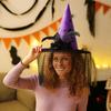 Uniqu Halloween Witch Hat Lace Veils Cosplay Hat Photography Props Wizard Hat  Cosplay Event