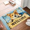 Retro Animal Printed Foot Mat, Entrance Water Absorbing Carpet, Indoor And Outdoor Anti Slip Floor Mat, Home Decoration