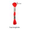 6pcs/lot Colorful Cross Stitch Threads Polyester Embroidery Threads DIY Hand Sewing Knitting Embroidery Supplies Accessories