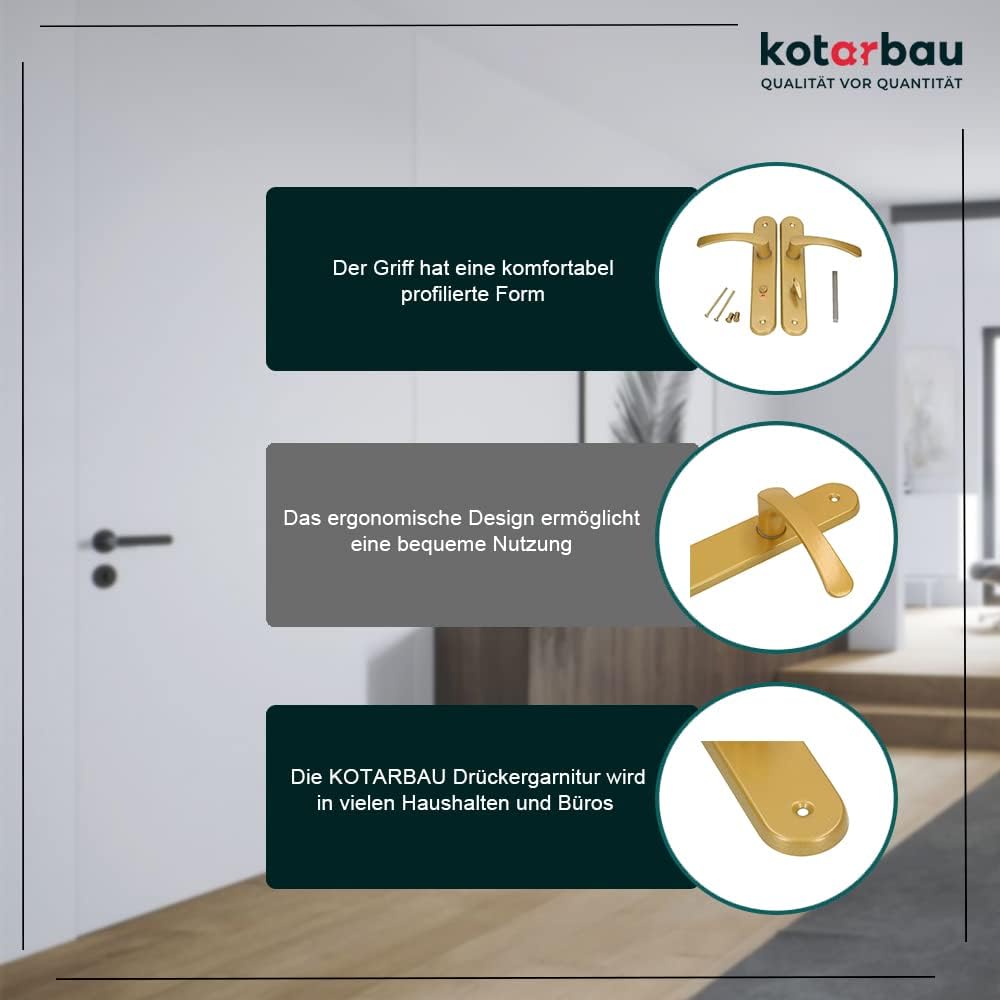 Handle Malo L W H.toilet 72 Gold