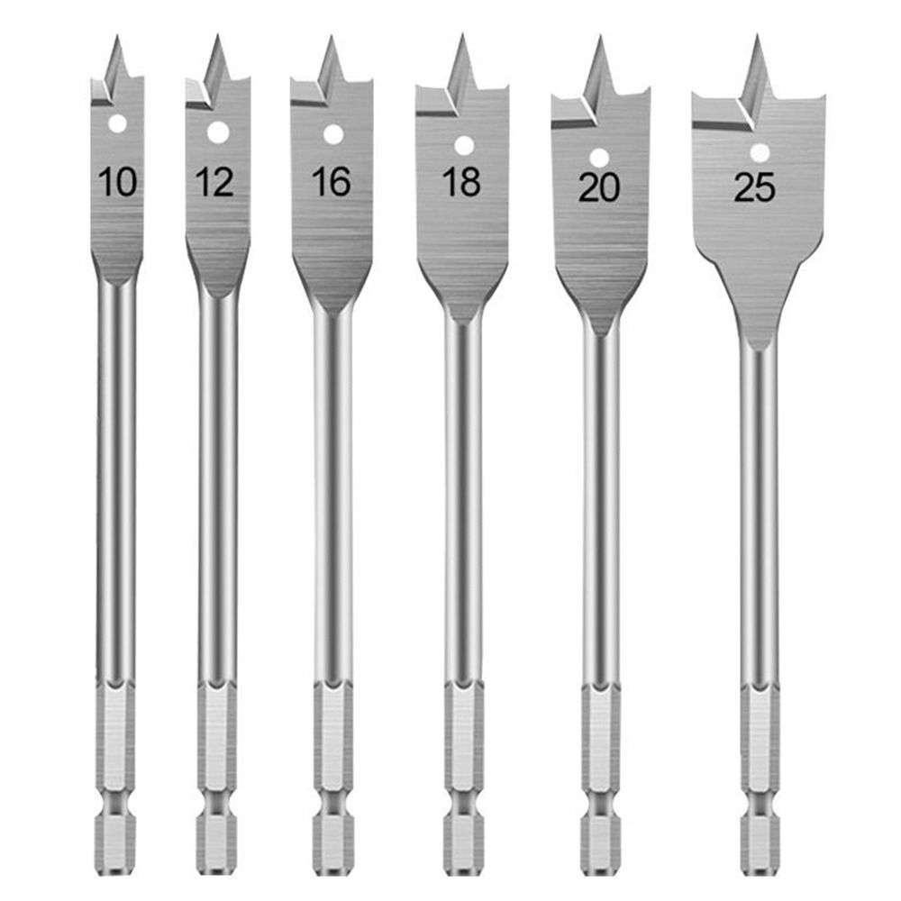 Woodworking Drill Bit Titanium Plated Flat Drill Hexagonal Shank Carpenter's Bit Wood Plate Opener