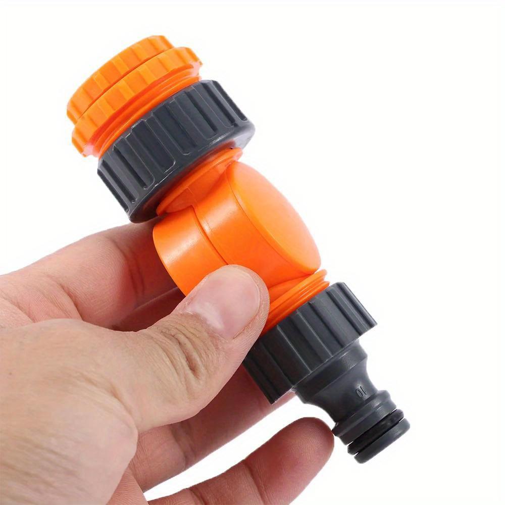 1Pc Plastic Quick Connector Splitte Anti-Bending Faucet Connector Freely Rotatable Faucet Splitter Adjustable Irrigation Water Connector Suitable
