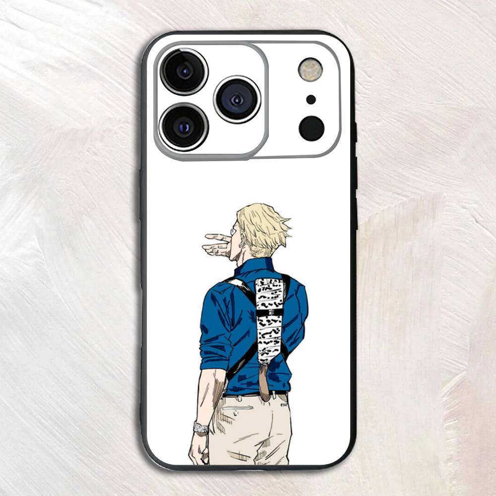

Cartoon Character Kento Nanami Silicone Soft Phone Case For iPhone17,16,15,14,13,12,11 Pro Max Plus mini XS XR SE Cover iPhone15plus