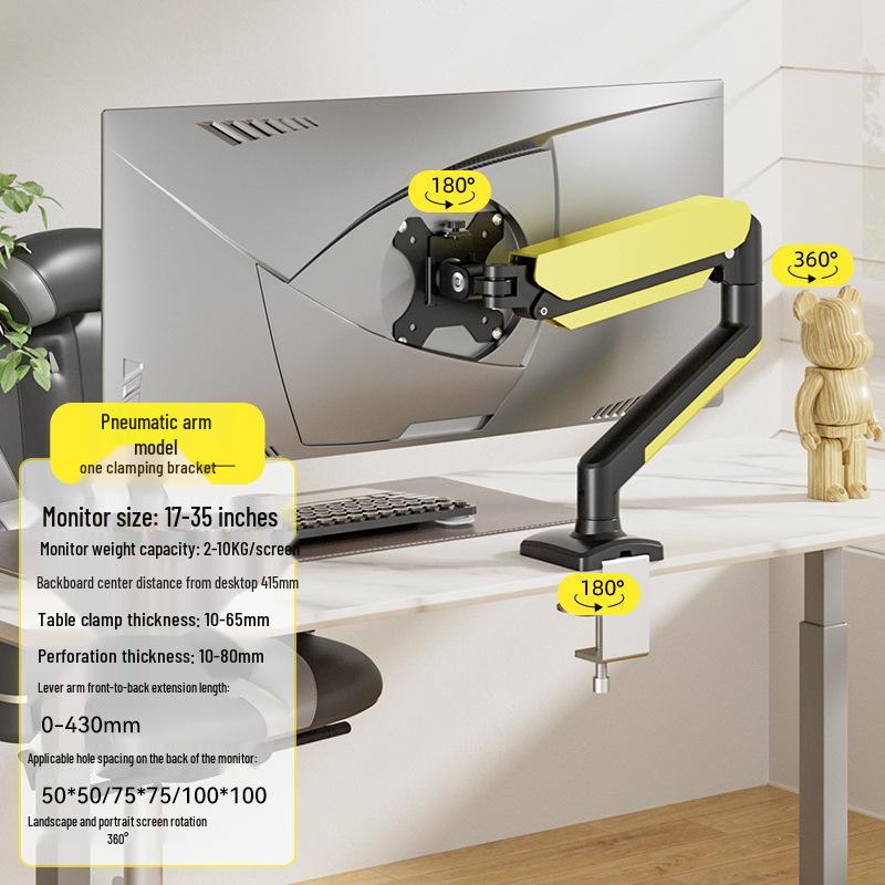 Metallischer Mechanischer Arm VESA Monitorständer mit verstellbarem Bildschirmständer