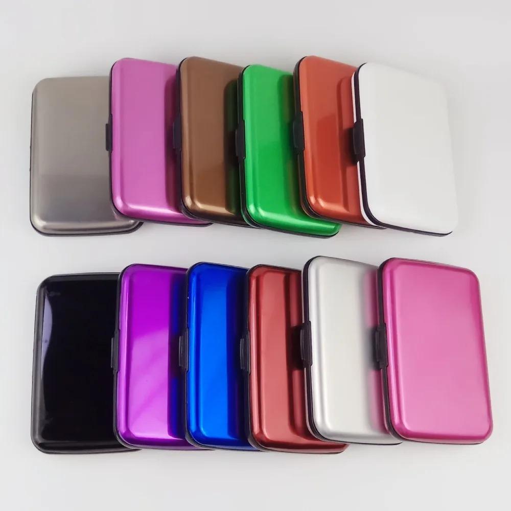 RFID Blocking Credit Card Holder Men Women Coin Purse Aluminum Metal Waterproof Anti-Theft Wallet Business Card Case