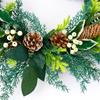 Artificial Wreath Christmas Wreath with Pinecone Berries Decoration for Front Door Garden Yard Christmas Decorations