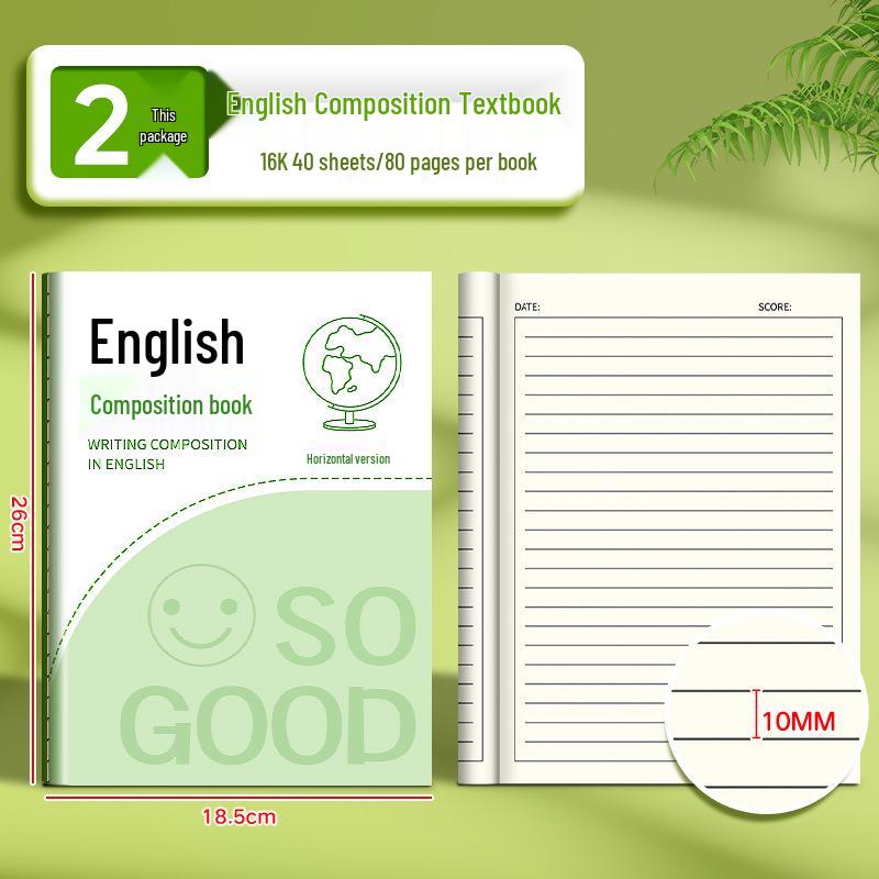 Enhanced English Workbook: Thick 16k Notebook for Primary & Junior High Students