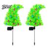 Outdoor IP65 Waterproof Crooked Lamp with Colorful Light for Stakes Automatic Dusk To Dawn Lights Solar Christmas Tree Garden Stake Lights