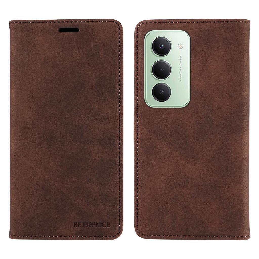 For Xiaomi Poco M7 Plus 5G/Redmi 15 5G (Global) (169mm) Case BETOPNICE Magnetic Closure RFID Blocking Wallet Stand Leather Phone Cover