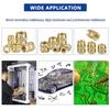 415Pcs M2 M3 M4 M5 M6 Threaded Inserts for Plastic Heat Set Insert Brass Insert Assortment Kit for 3D Printing Injection Molding Press Thread Nuts