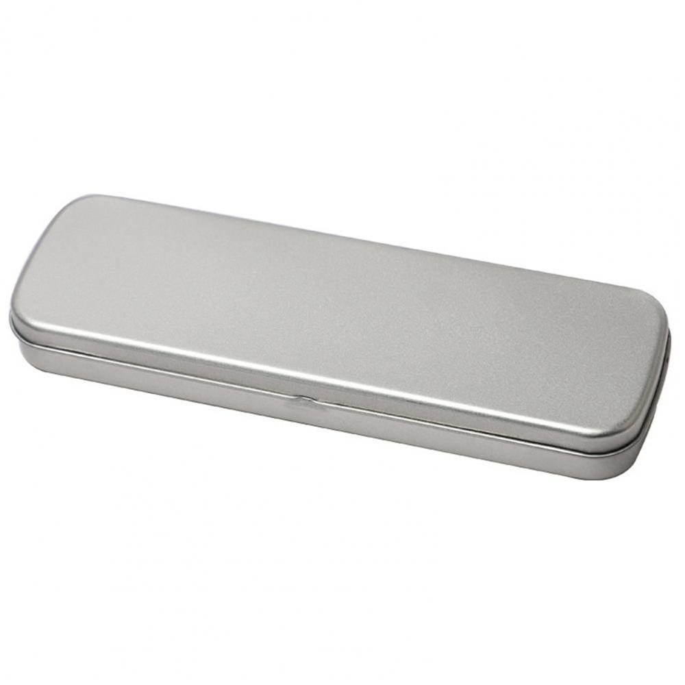 

1 шт. Универсальная жестяная коробка Прямоугольный пенал Канцелярские товары для новых учеников