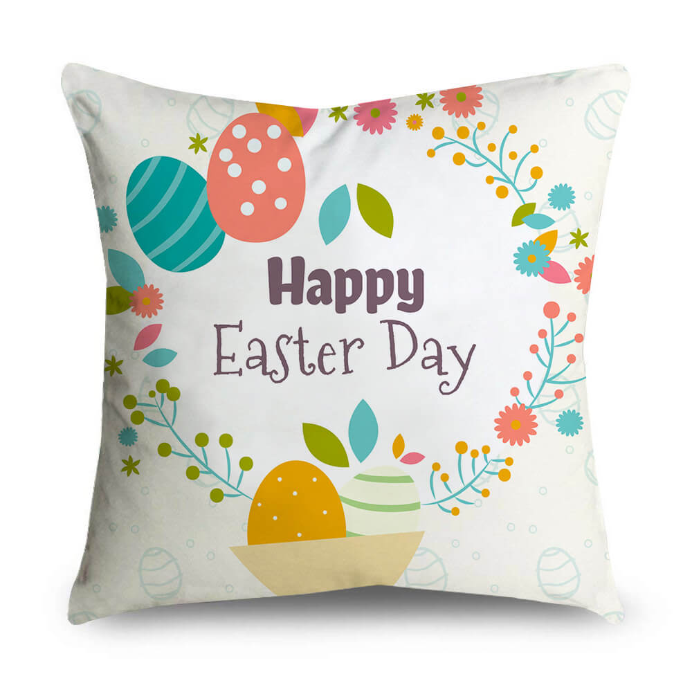 Car Seat Home Decor 18 x 18 Inch Bedroom 6 Pieces Easter Day Pillow
