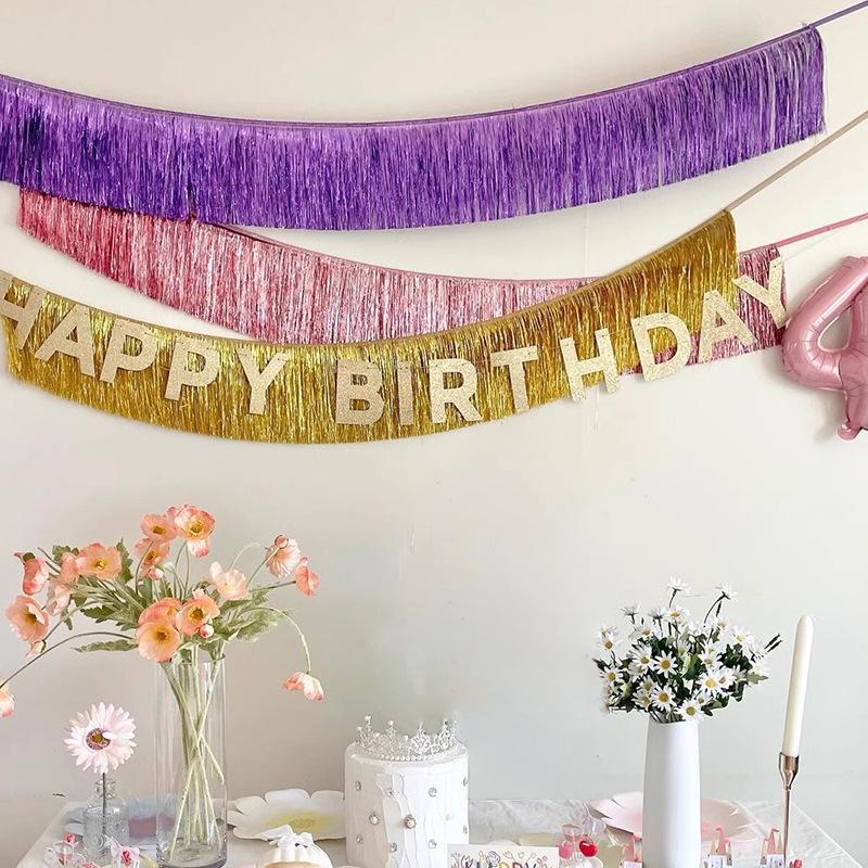 Handmade Raintree Curtain Tassel for Birthday, Party, Anniversary, or Stage Decoration.